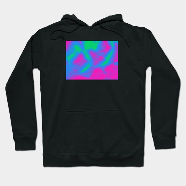 Polysexual Pride Abstract Fractal Fog Hoodie by VernenInk